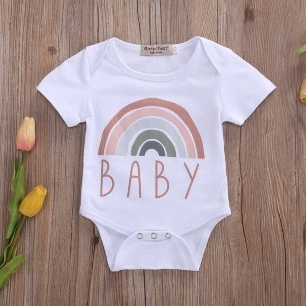 Rainbow baby onesie 💕